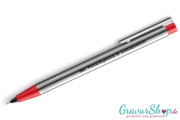 LAMY LOGO Druckbleistift Silber / rot