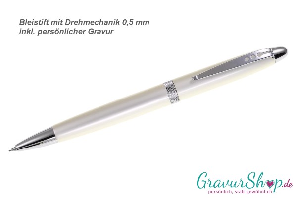 Drehbleistift champagne mit Gravur
