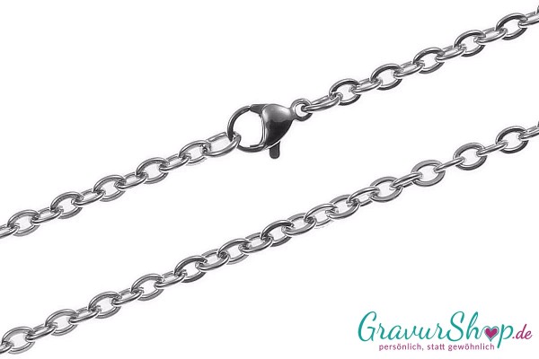Edelstahl Gliederkette mit Karabinerverschluss