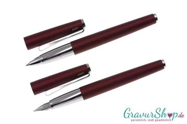 LAMY Studio Schreibset orion matt Füllhalter und Tintenroller mit Gravur