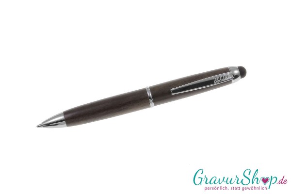 Online Stylus Mini Wood Kugelschreiber Walnut mit Gravur