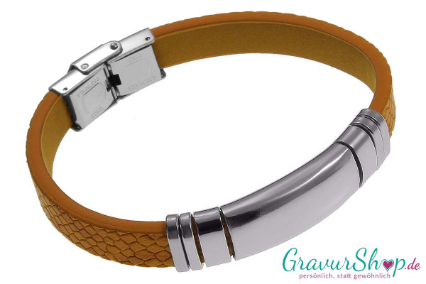 Lederarmband 15 mit Gravur