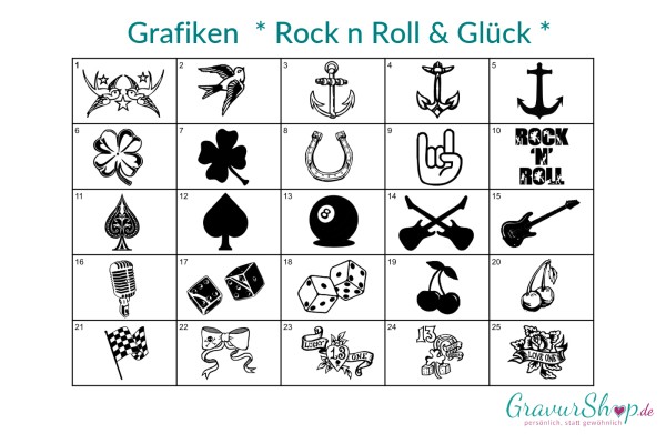 Grafik - RocknRoll & Glück