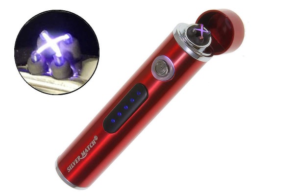 USB X Lichtbogen-Feuerzeug Rot mit Gravur