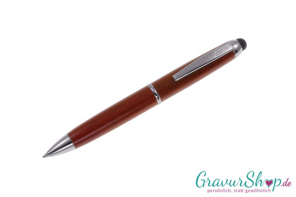 Online Stylus Mini Wood Kugelschreiber Rosewood mit Gravur