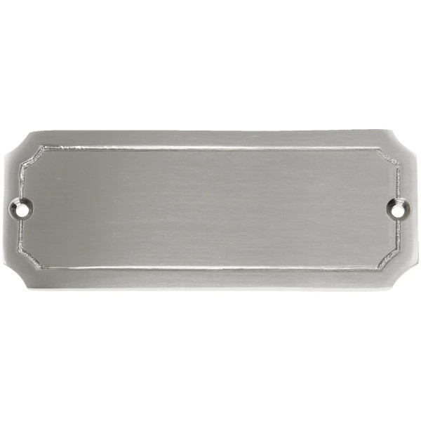 Messingschild 48 vernickelt mit Gravur