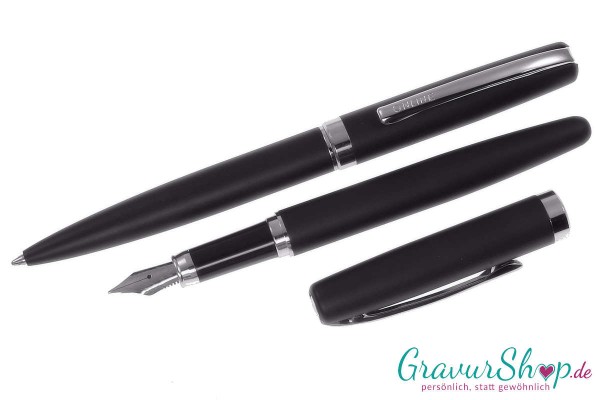 Online Eleganza Schreibset Black mit Gravur