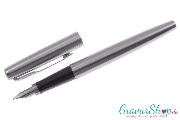 Parker Jotter Füller mit Gravur geöffnet