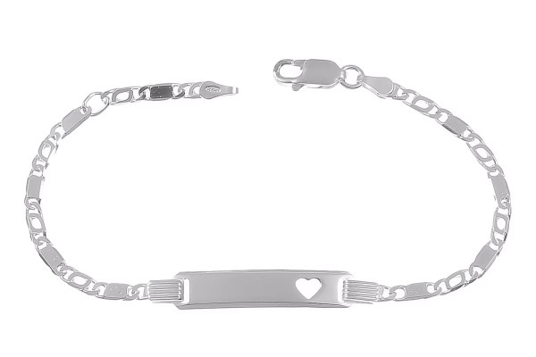 Damen Silberarmband personalisierbar 16-18 cm