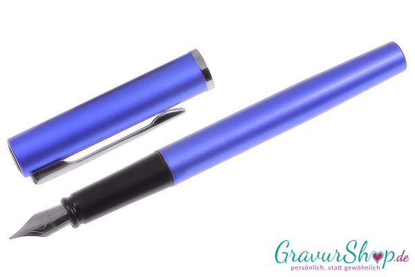 Waterman Füller 03 blau mit Gravur