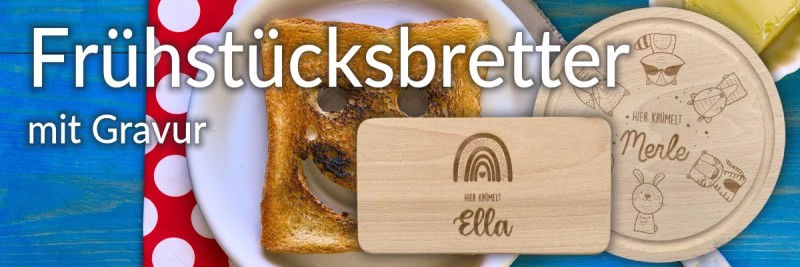 Frühstücksbretter mit deinem Namen