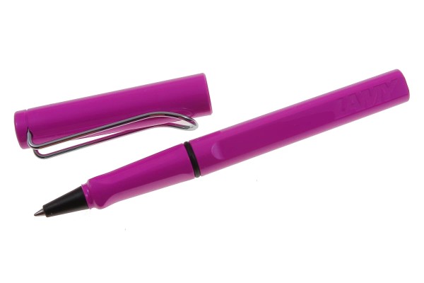 LAMY Safari Tintenroller pink mit Gravur