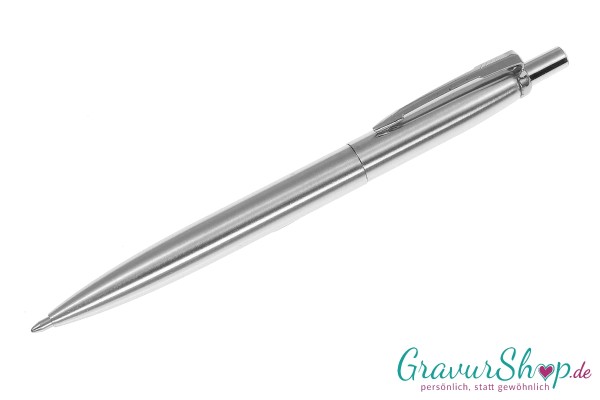Kugelschreiber silber 16 mit Gravur
