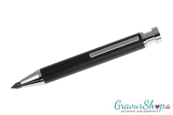 Druckbleistift schwarz mit Gravur