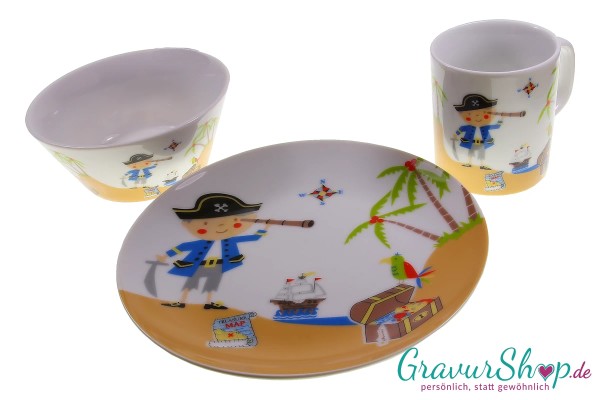 Kindergeschirr Pirat