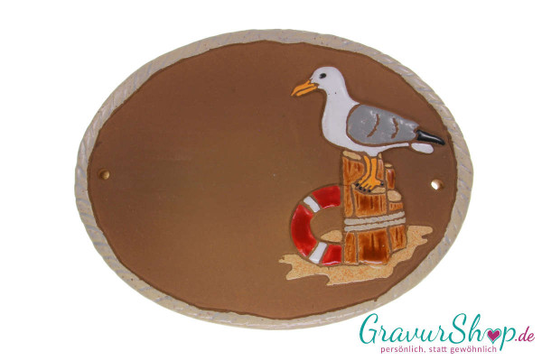 Keramikschild 14 mit Gravur