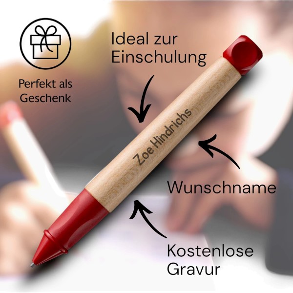 Lamy ABC Bleistift rot mit Gravur