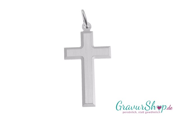 925/000 Silber Kreuz 07 mit Gravur