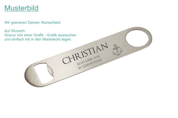 Flaschenöffner 01 mit Gravur 