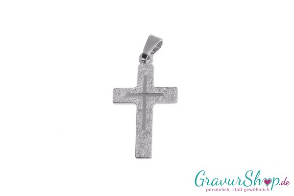 925/000 Silber Kreuz 08 mit Gravur