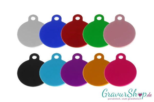Hundemarke 30 mit Gravur