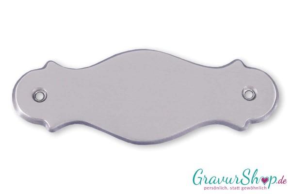 Messingschild mit Gravur Nr. 57 E