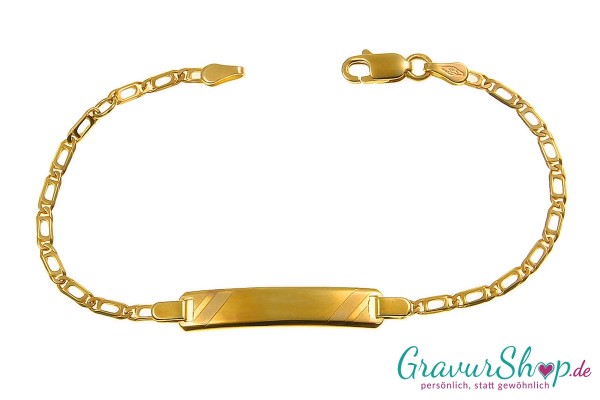 585er Gold Kinderarmband zum gravieren