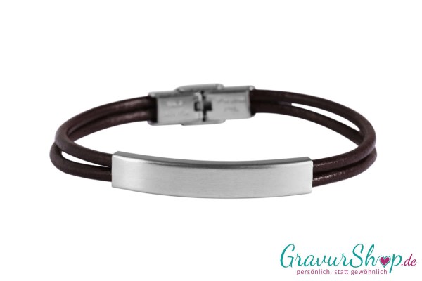 Lederarmband 38 B mit Gravur