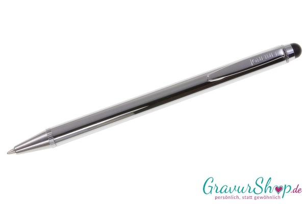 Online Kugelschreiber Stylus XL Chrome mit Gravur