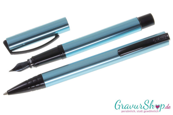 Online Vision Schreibset magic Turquoise mit Gravur