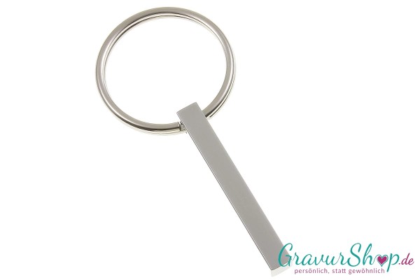 Säulen Schlüsselanhänger silber mit Gravur