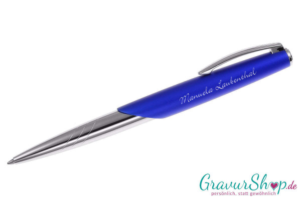 Online Icone Kugelschreiber blue mit Gravur