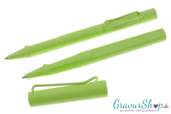 LAMY safari Schreibset Kuli-Tintenroller springgreen mit Gravur