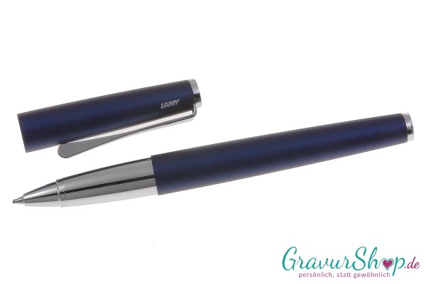 LAMY studio Tintenroller imperialblue mit Lasergravur