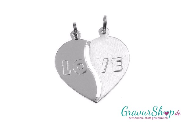 925er Silber-Partneranhänger " LOVE "
