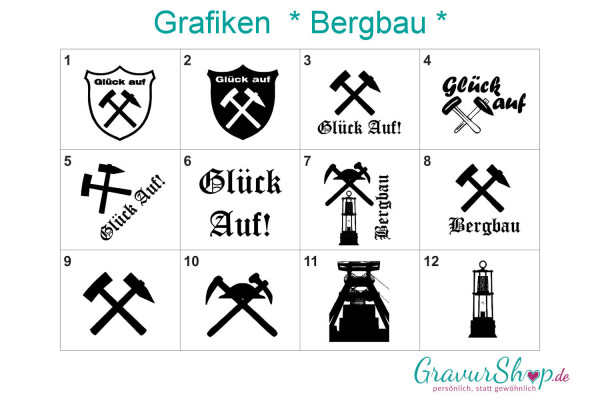 Bergbau Grafiken zum gravieren