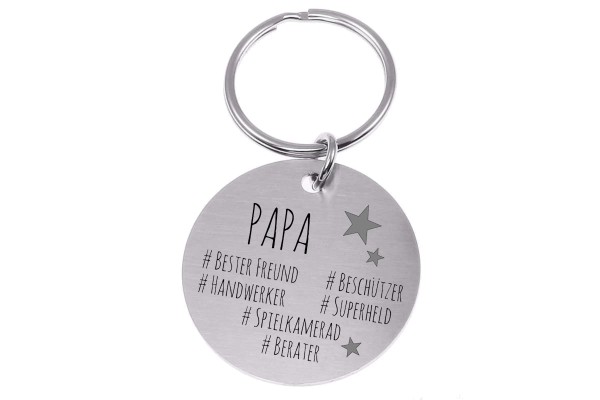 Schlüsselanhänger 61 Papa Style 4 mit Gravur