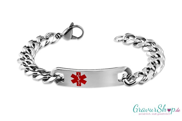 Notfallarmband 02 mit Gravur