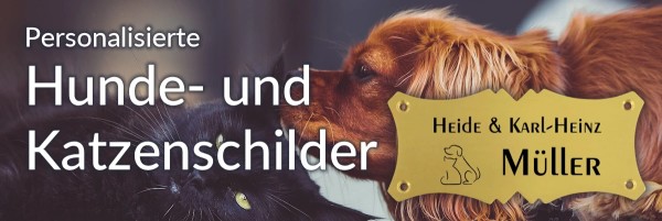 Türschilder für Hunde und Katzenbesitzer