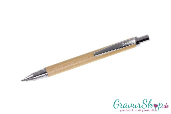 Online Mini Wood Pen Maple mit Gravur