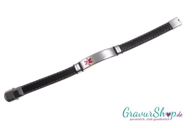 Notfallarmband 18 mit Gravur