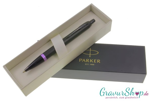 Parker IM Kugelschreiber vibrant rings blue in Geschenkbox