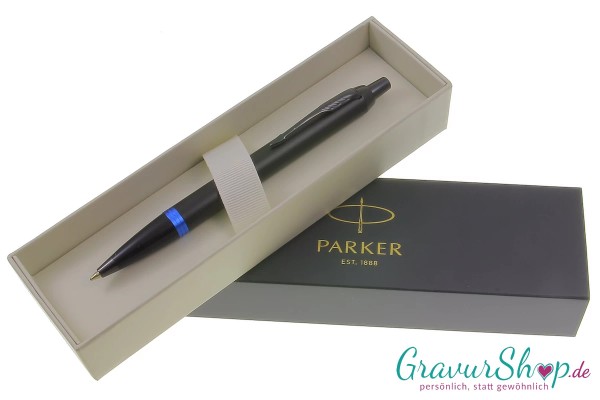 Parker IM Kugelschreiber vibrant rings blue in Geschenkbox