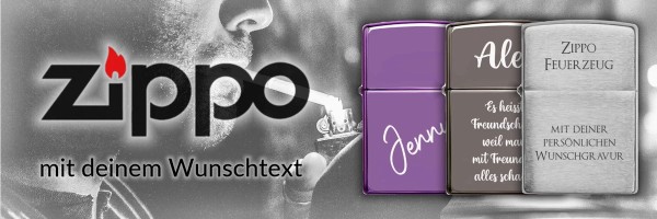 Zippo mit deineem Wunschtext