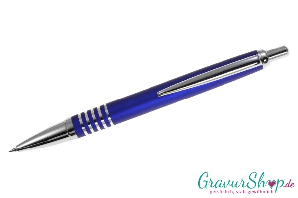 Druckbleistift 06 blau mit Gravur