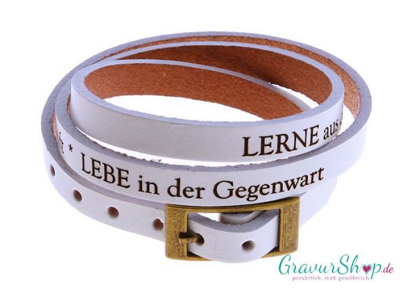 Lederarmband Nr. 21 mit Gravur