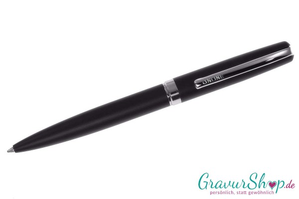 Online Eleganza Kugelschreiber Black mit Gravur