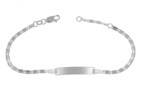 Personalisierbares Silberarmband 16-18 cm mit Gravur