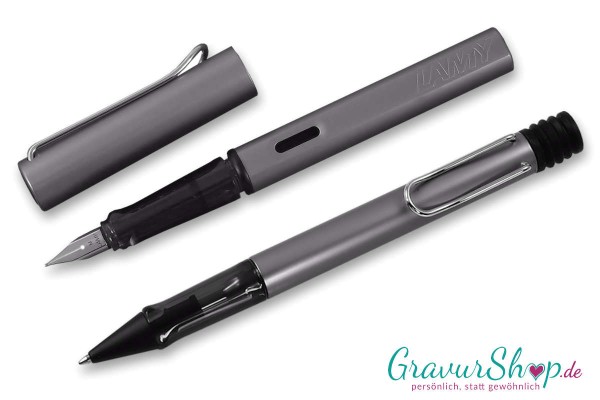 LAMY AL star Schreibset Füller-Kugelschreiber graphite mit Gravur