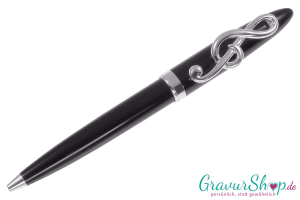 Kugelschreiber 36 mit Gravur Notenschlüssel